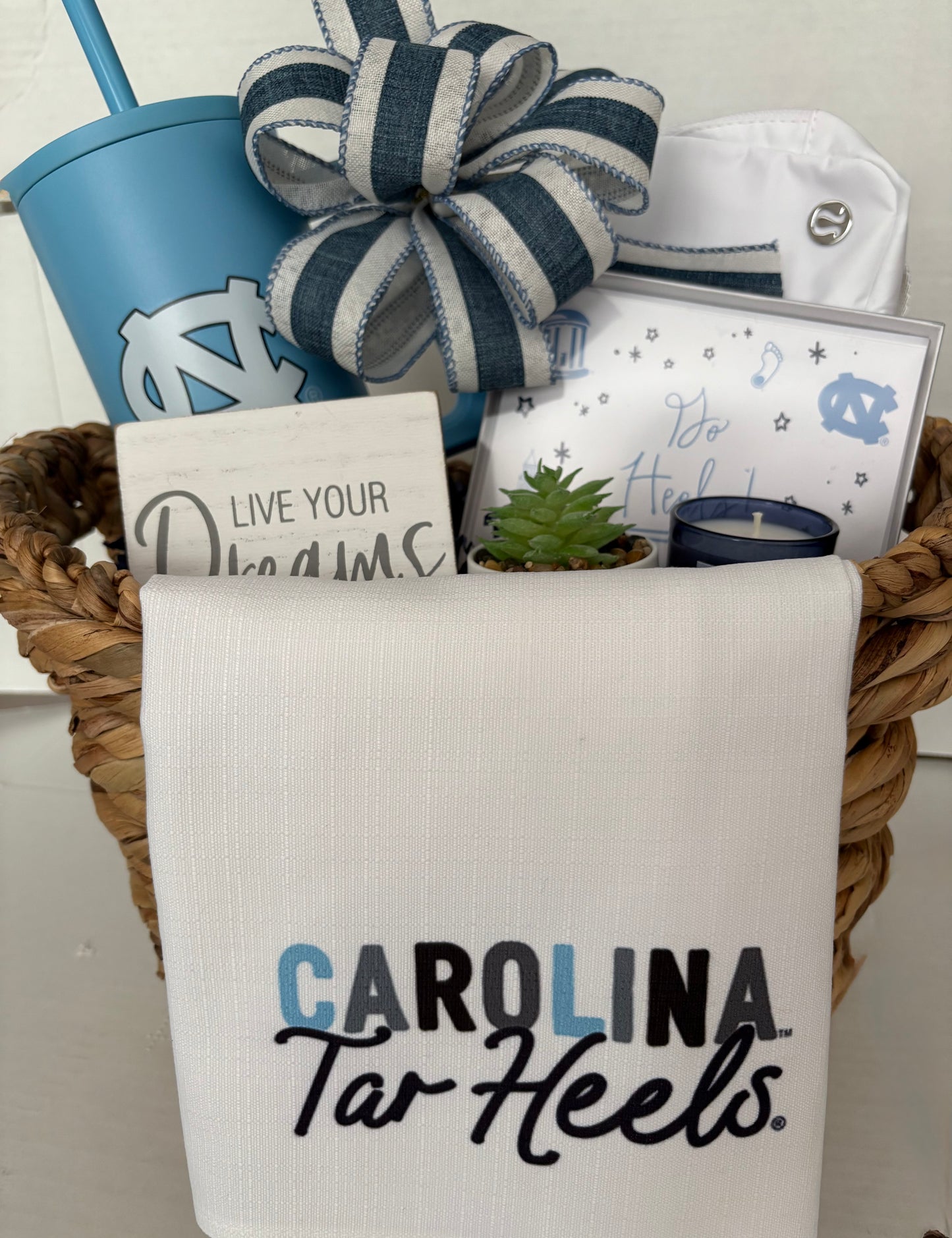 University of North Carolina (UNC) Custom Gift Basket for the Newly Accepted, Graduating, Alumni and Fans!